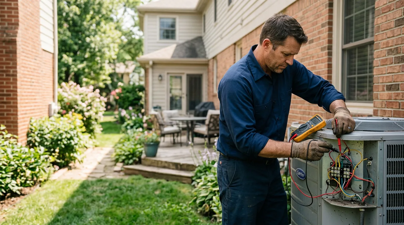 HVAC technician working near Neck City, MO